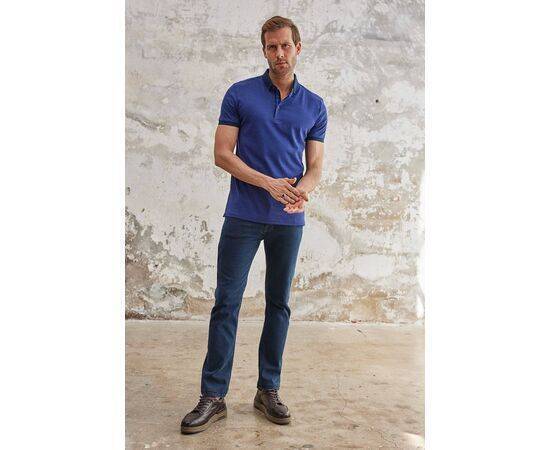 Polo Collar Short Sleeve T-Shirt with Collar Button Fastening