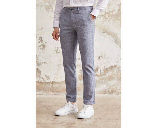 Linen Chino Trousers with Side Pockets