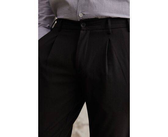 Double Pleated Side Trousers with Pockets