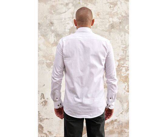 Gabardine Collar Long Sleeve Shirt with Pockets