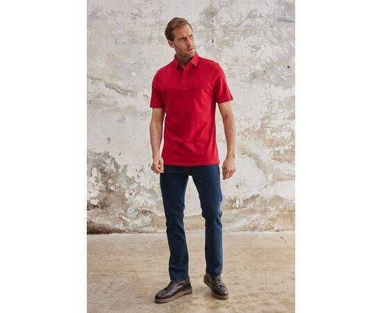 Polo Neck Short Sleeve T-Shirt with Pocket