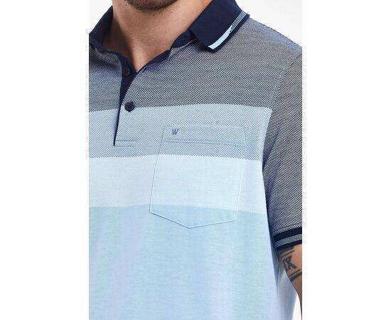 Polo Neck Short Sleeve T-shirt with Pocket