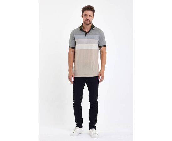 Polo Neck Short Sleeve T-shirt with Pocket