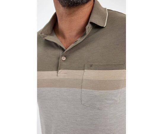 Polo Neck Short Sleeve T-shirt with Pocket