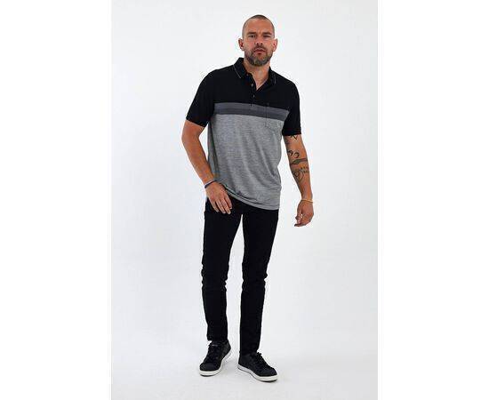 Polo Neck Short Sleeve T-shirt with Pocket