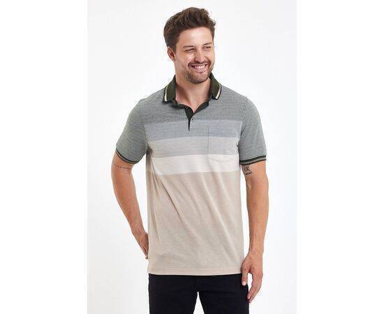 Polo Neck Short Sleeve T-shirt with Pocket