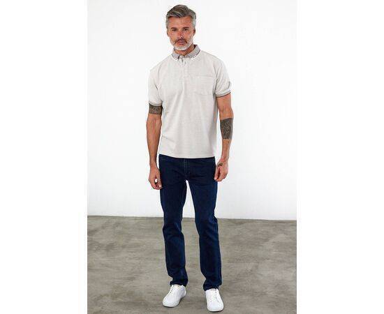 Polo Collar Short Sleeve T-Shirt with Pockets