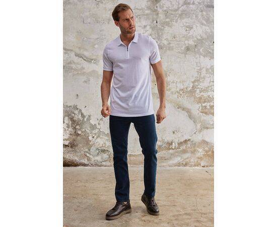 Zippered Polo Neck Short Sleeve T-Shirt