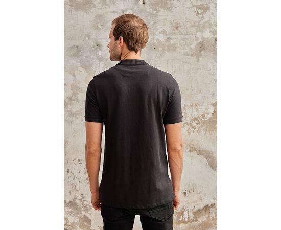 Zippered Polo Neck Short Sleeve T-Shirt