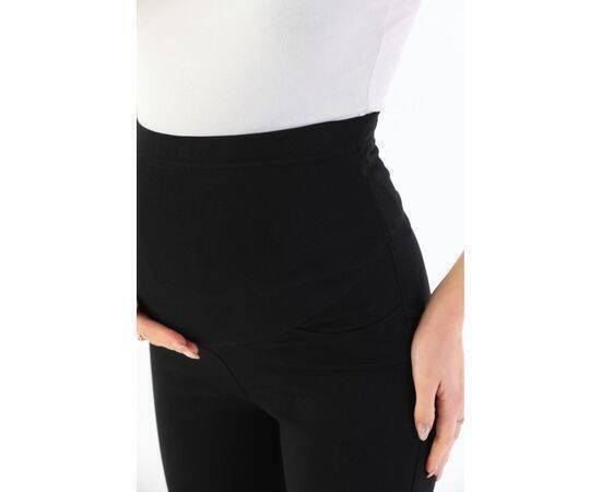 Maternity Sports Pants Flared Leg Black Flexible Abdominal Band Adjustable Waist