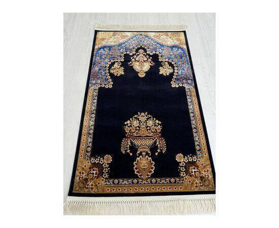 MEVLANA BAZAAR PETRA MOTIF PRAYER RUG DARK BLUE