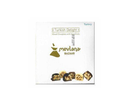 MEVLANA BAZAAR Mixed Chocolate and Hazelnut Turkish Delight 550 GR