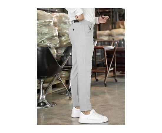 Straight Cut Flexible Lycra Ankle Length Fabric Trousers