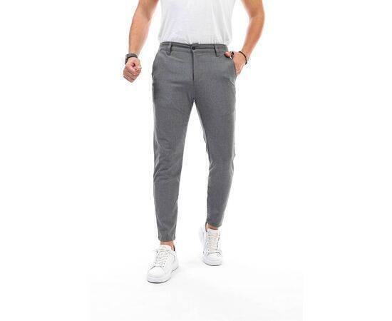 Straight Cut Flexible Lycra Ankle Length Fabric Trousers