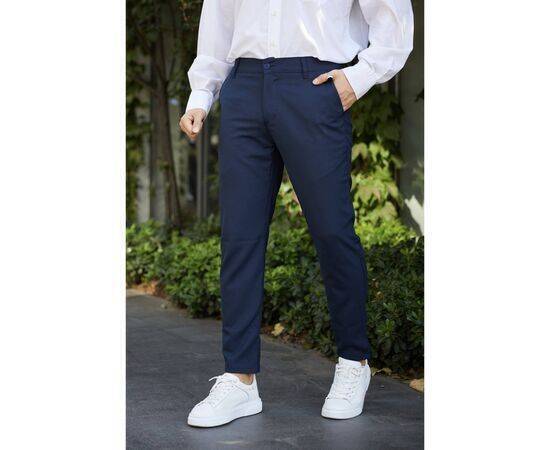 Straight Cut Flexible Lycra Ankle Length Fabric Trousers