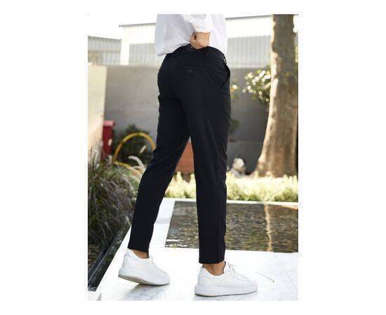 Straight Cut Flexible Lycra Ankle Length Fabric Trousers