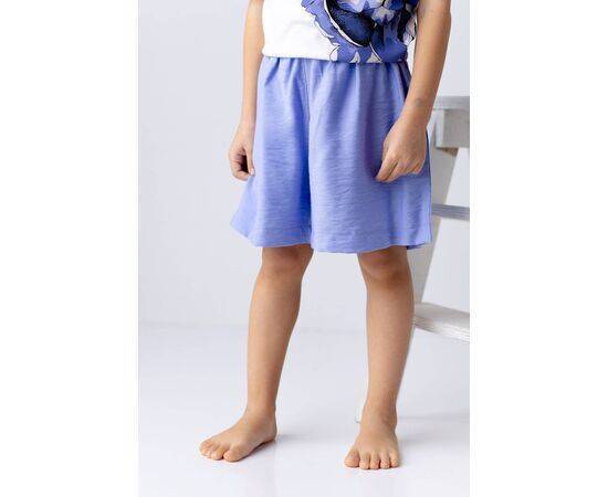 Woven Shorts with Ruffle Belt for Girls