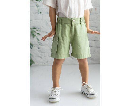 Woven Shorts with Cargo Pockets for Boys