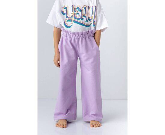 Straight Pants with Ruffle Belt for Girls