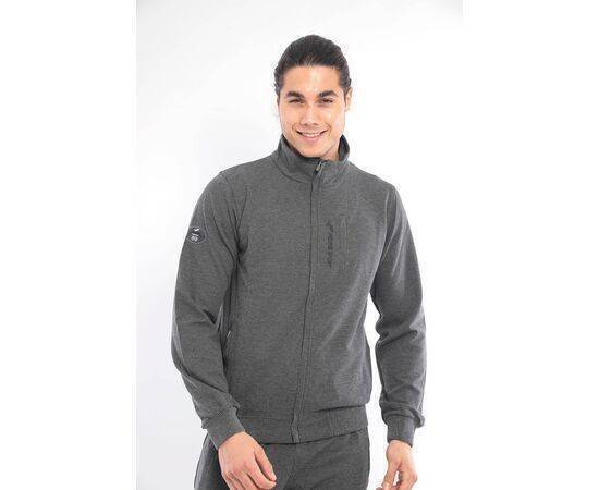 Men's Stand-Up Collar Tracksuit Set with Pockets (Waffle Design)