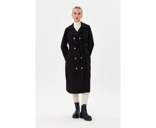 Double-breasted Baby Neck Trench Coat