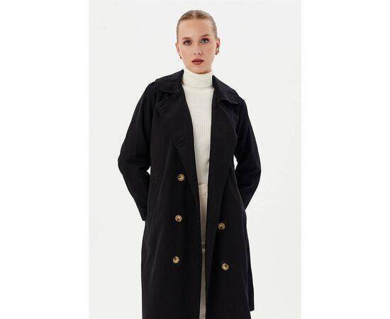 Double-breasted Baby Neck Trench Coat