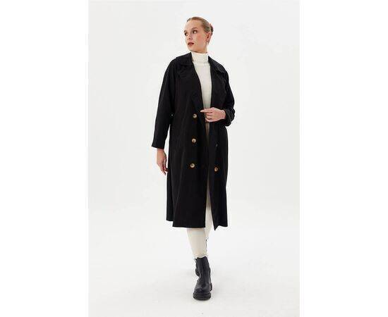 Double-breasted Baby Neck Trench Coat