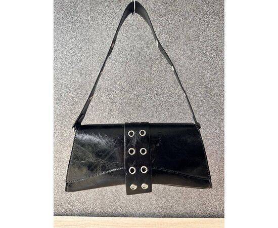 Asymmetric Handbag with Ring Detail